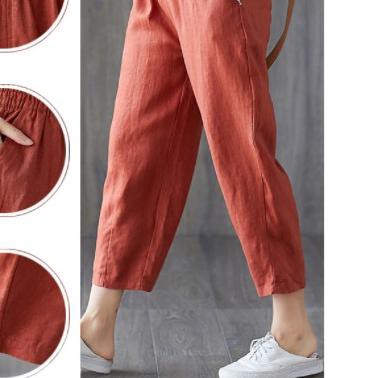 ♪ GKS - Celana Jogger Panjang Jumbo Wanita Santai Polos Cotton Korea ➹