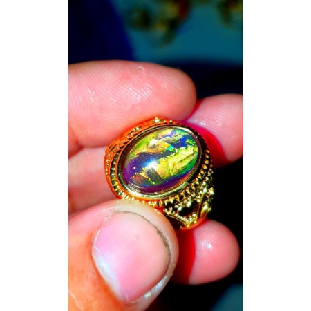 BISA COD MURAH BATU CINCIN KALIMAYA INDIA WARNA HITAM DAN TEH, ANTIK DAN UNIK