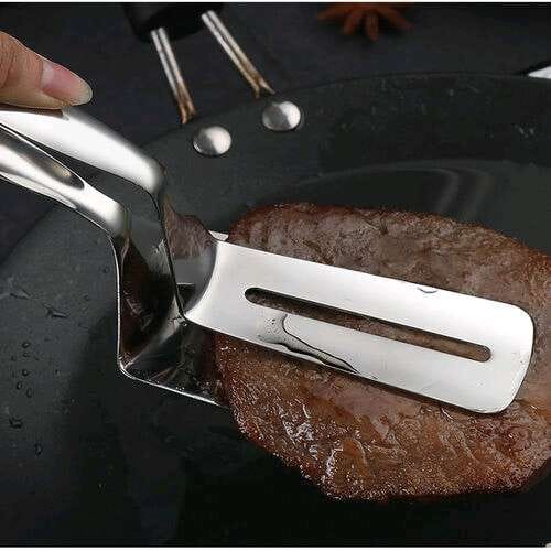 Spatula Jepit Stainless Alat Penjepit makanan Sutil 001 Terbaru