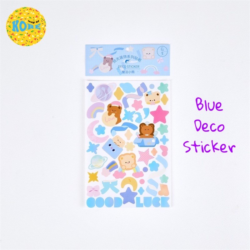 

BLUE DECO STICKER