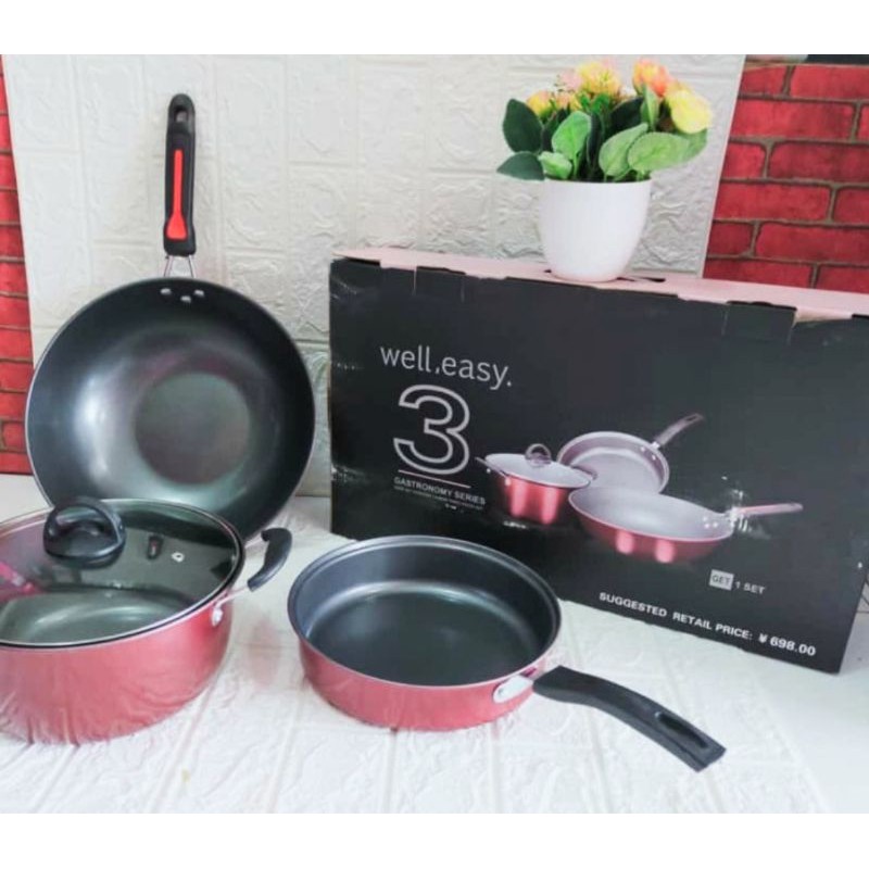 Panci set 3 in 1 HJY6 Brain power plus spatula