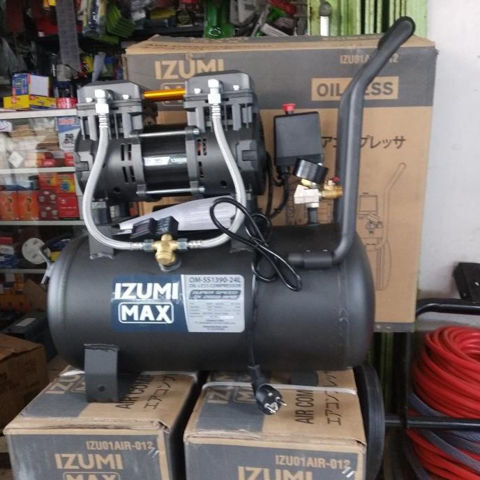Izumi Max OM SS1390-24L Kompresor Silent Oilless 1.75 HP Super Speed