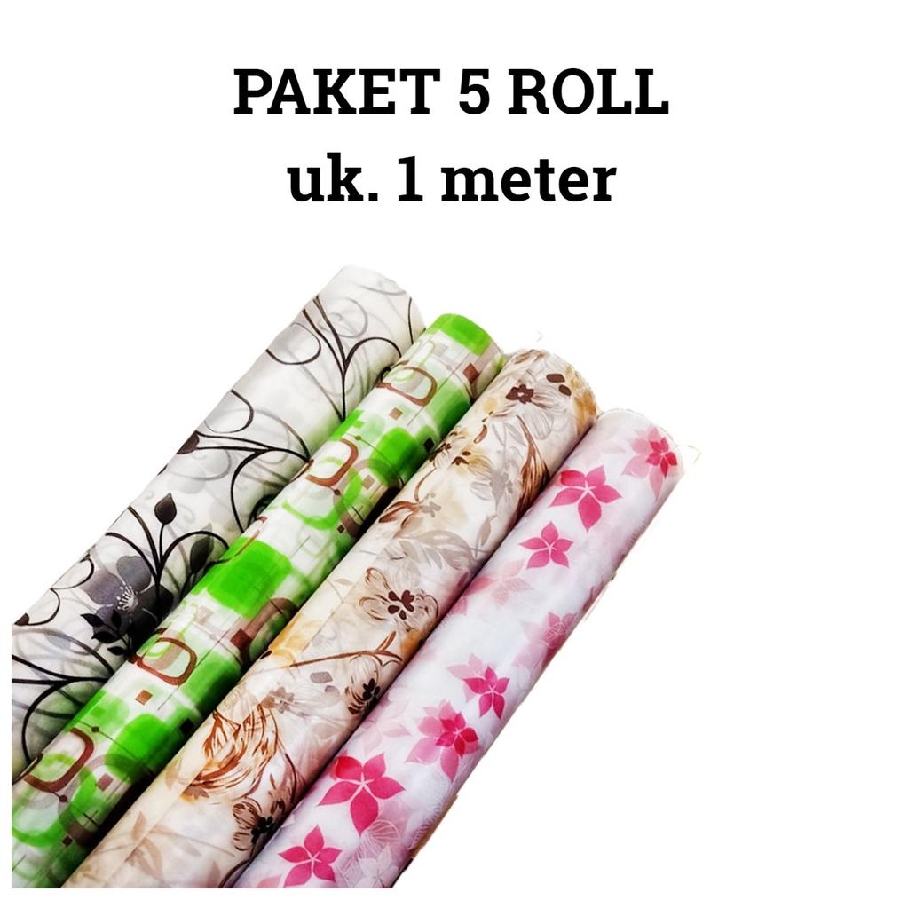 Paket Stiker Kaca 5 Roll 1 Meteran Sudah Ada Lemnya Stiker Kaca Jendela