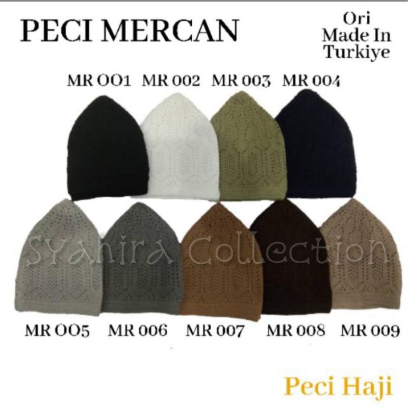 Peci Mercan Peci Rajut Peci Turki