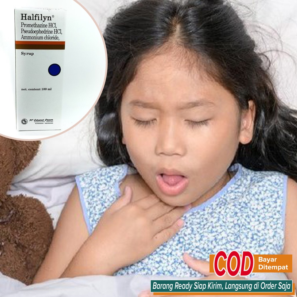 Obat Batuk Asma Sesak Nafas Batuk Flu Alergi Gatal Tenggorokan AMPUH murah ~ HALFILYN SIRUP