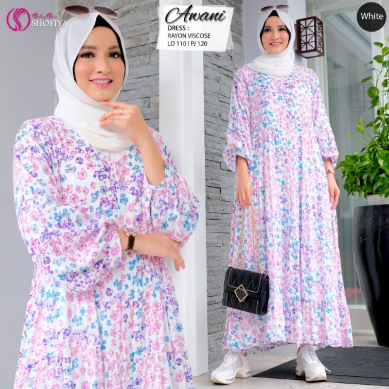 AWANI Midi &amp; HADIJAA Maxi Dress Ori by Shofiya