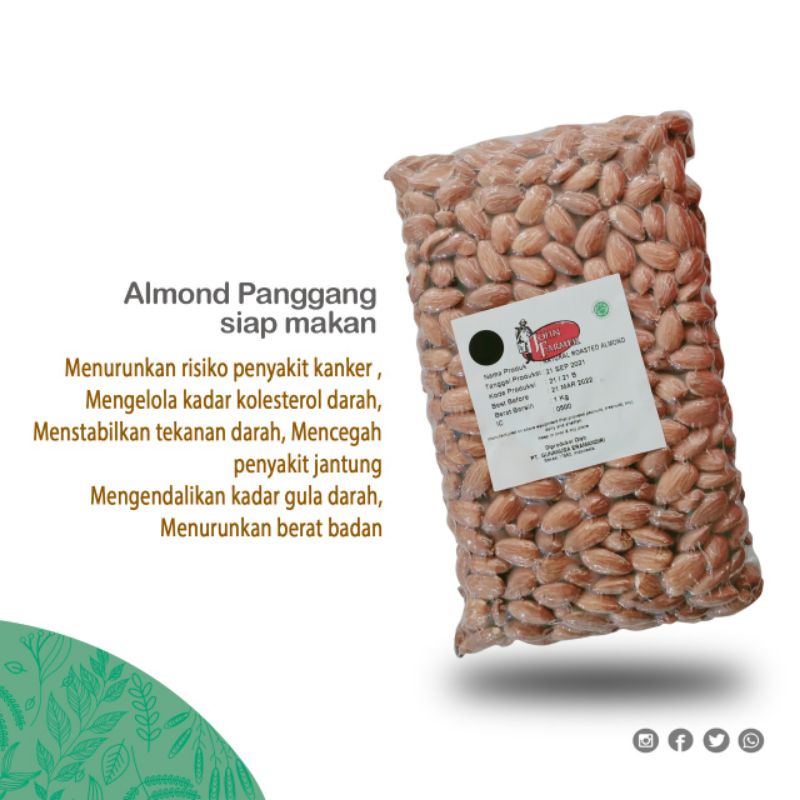 

Almond Panggang - Almon roasted 100gr