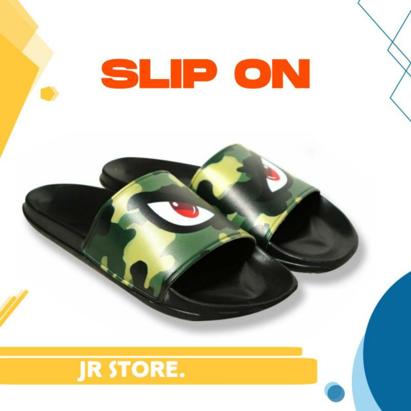 SANDAL SLIP ON PREMIUM PRIA WANITA CUSTOM / SANDAL SLOP