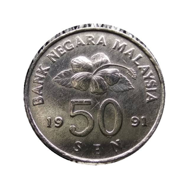 Koin Malaysia 50 Sen Layangan 1991