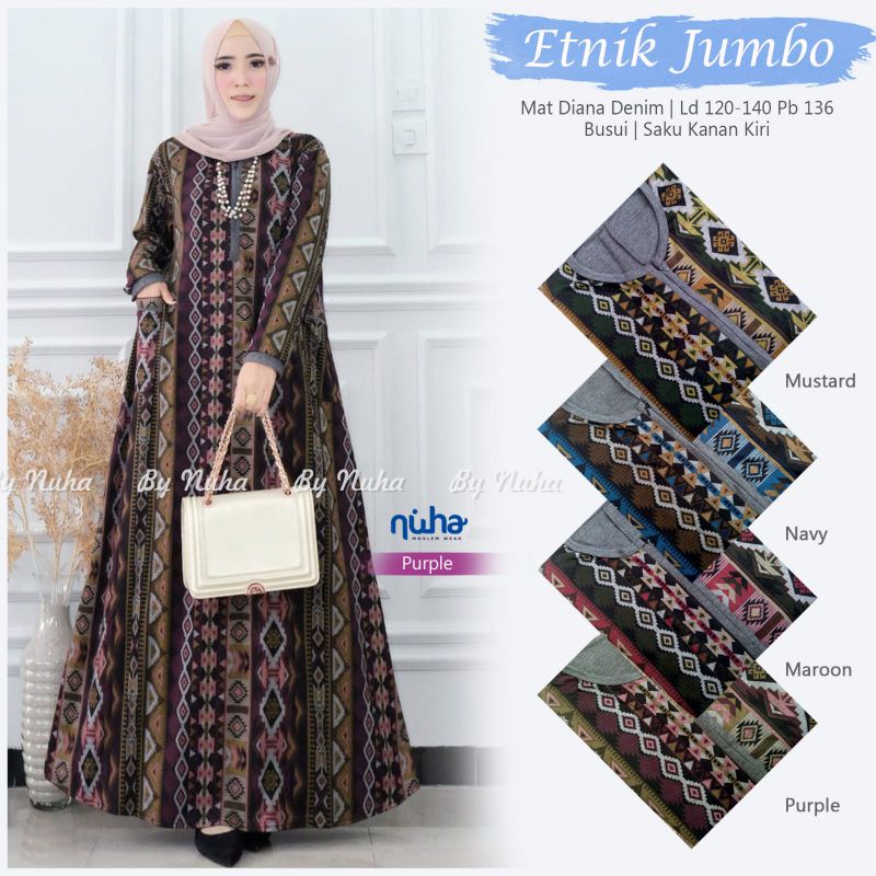 ETNIK JUMBO DRESS/MAXY ORI NUHA