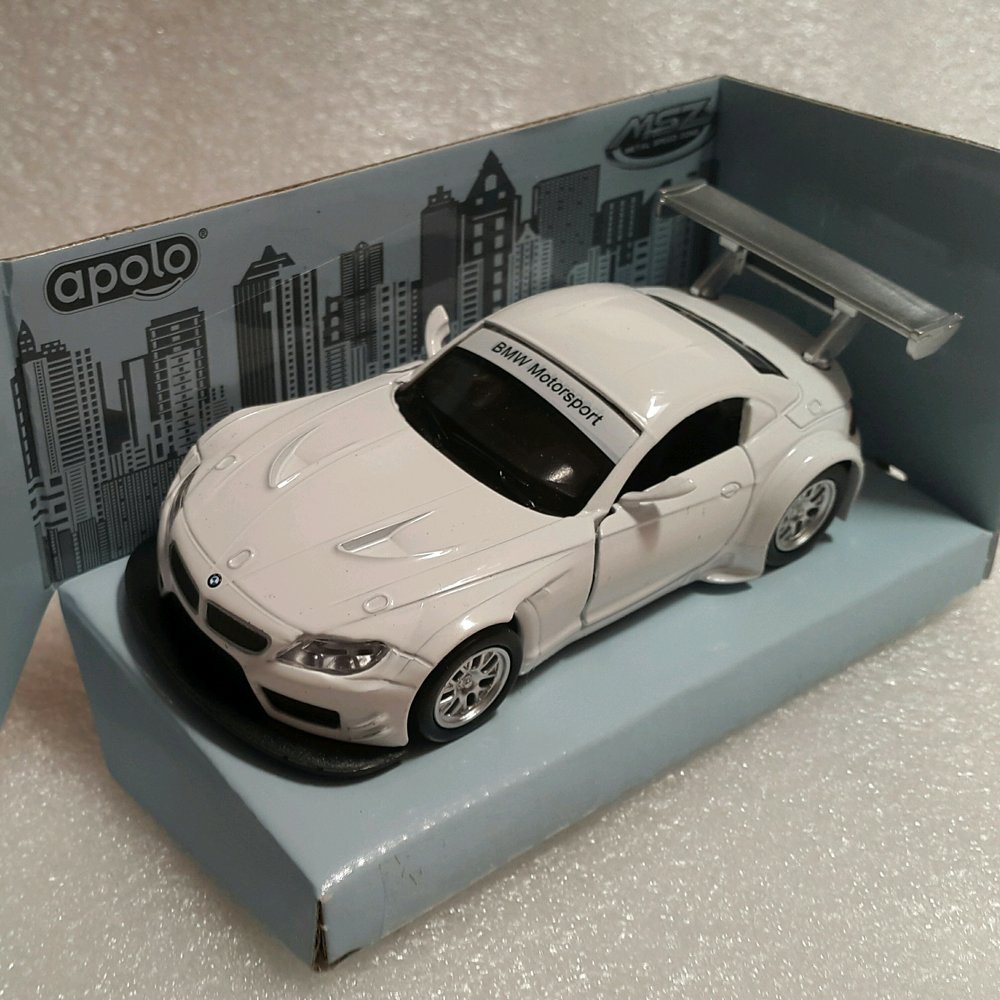 Jual Daicast Mobil Bmw Z4 Gt3 Apolo Msz Putih Limited Shopee Indonesia