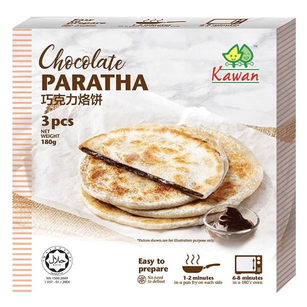 

:::::::] CHOCOLATE PARATHA KAWAN 180g(3pcs) / Roti Coklat / Frozen Food