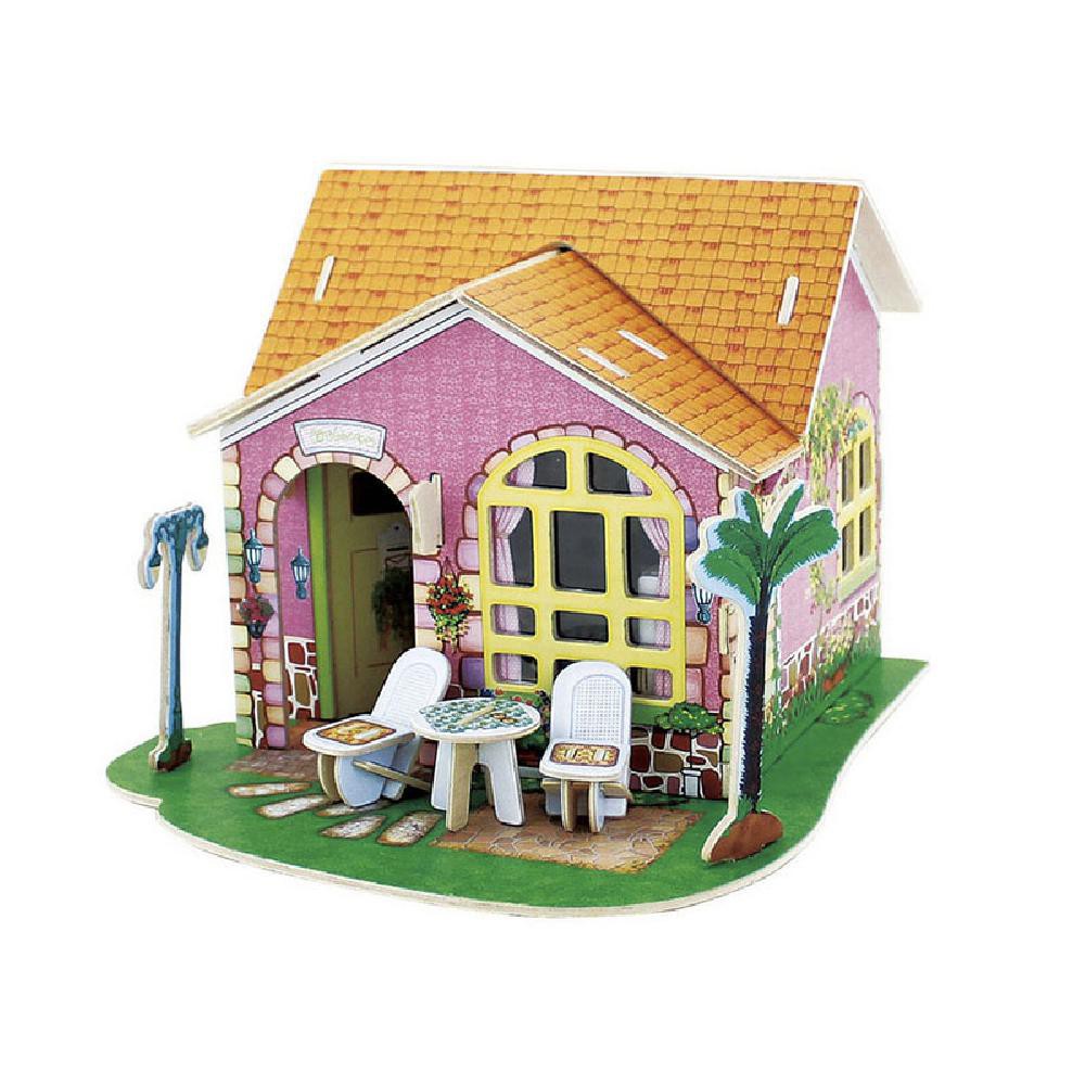 ROBOTIME DV182 LIVING ROOM 3D WOODEN PUZZLE.