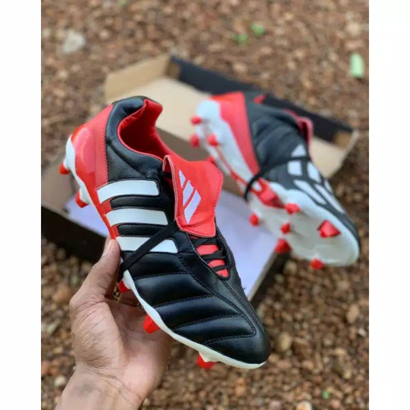 Sepatu Nola Adidas Predator Mania Black White Red.