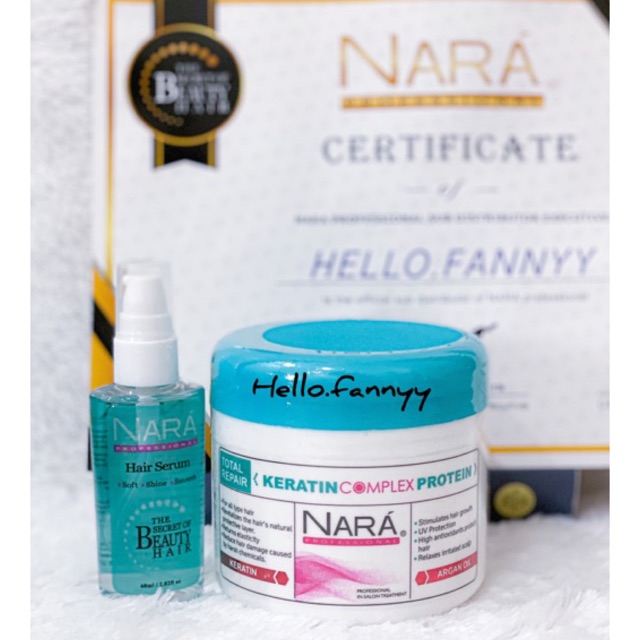 NARA HAIR MASK KERATIN ARGAN OIL + NARA SERUM