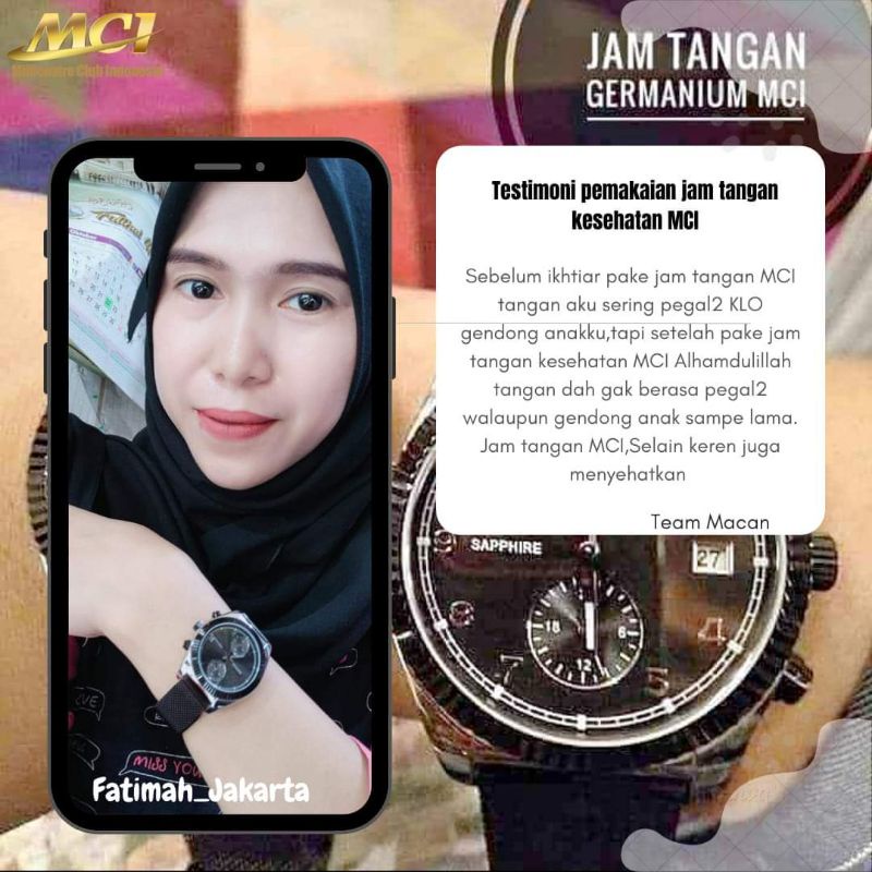 Jam tangan kesehatan Million time watch