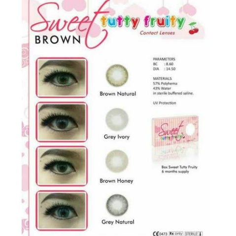 Softlens SWEET SWEET MINUS by TUTTY FRUITY ( EXP 2022 )