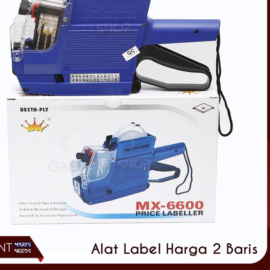 

SALE✅Alat Label Harga 2 Baris 10 Digit Cetak Stiker Expired Huruf Angka MX 6600 Labeller Tool|SQ5
