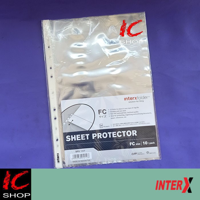

Sheet Protector F4 Interx isi 10 lembar
