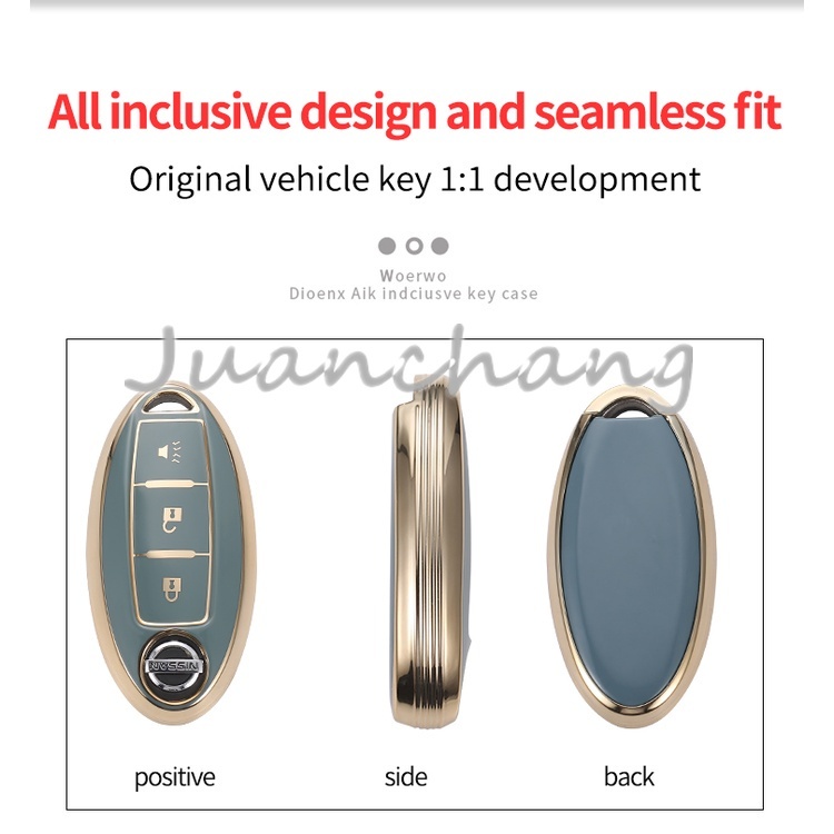 Casing Kunci Remote Mobil Bahan TPU Untuk Nissan Qashqai X-Trail T32 T31 Juke J10 J11