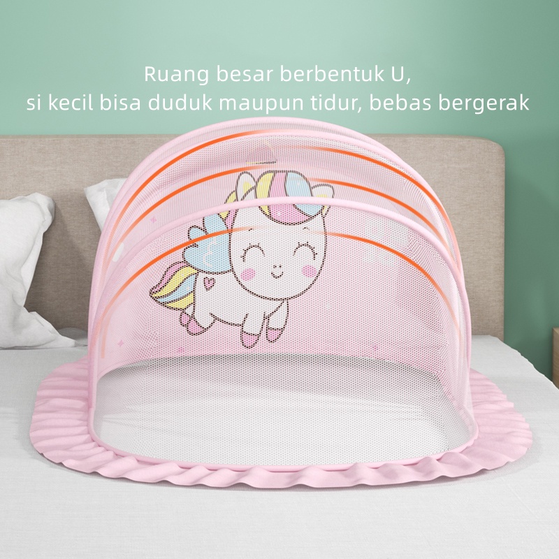 Kelambu Bayi Newborn Lipat Praktis Tempat Tidur Bayi Anti Nyamuk Perlengkapan Tidur Anak Bayi WZ03