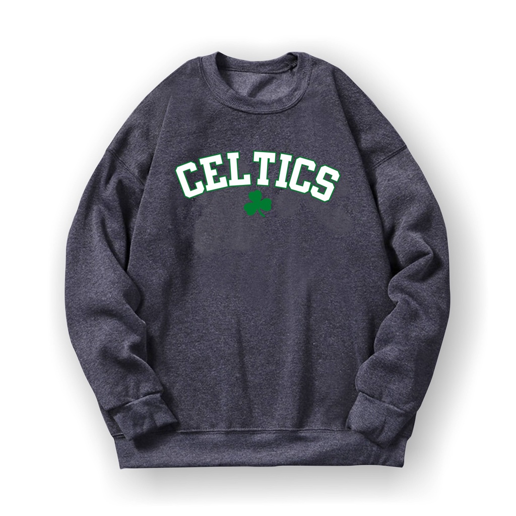 CELTICS Basic Sweater II CELTICS Sweater Crewneck II Sweatshirt SIZE M - XL ( Pria &amp; Wanita / Anak &amp; Dewasa )