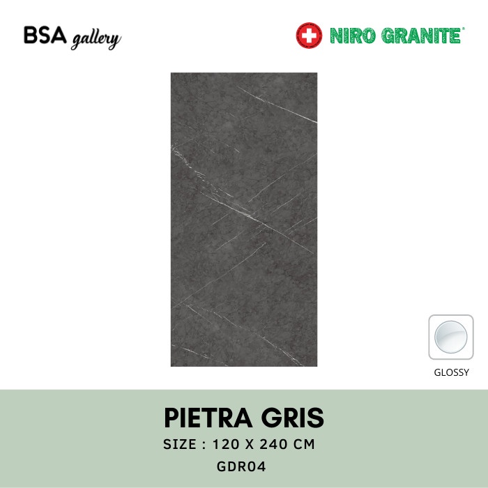 NIRO GRANITE BIG SLAB 240X120 PIETRA GRIS / GRANIT TILE BESAR FLOOR