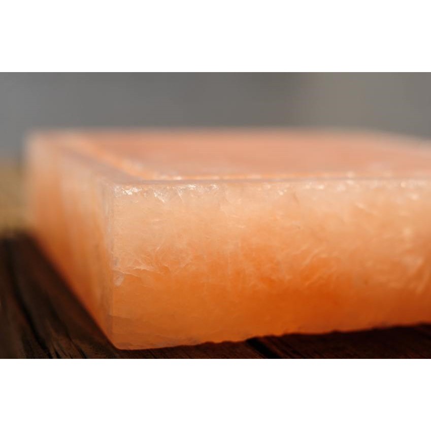 Himalayan Salt Plate Block Grilling BBQ Serving Platter Alas Garam Himalaya 20x20x2.5 cm