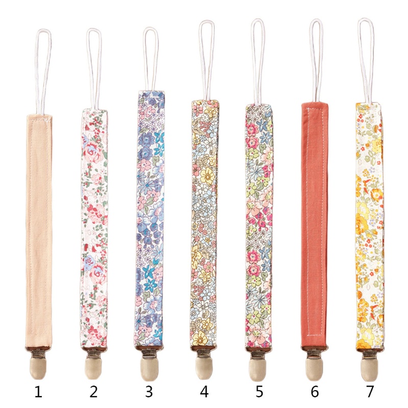 Mary Tali Klip Empeng / Dot / Teether Bayi Bahan Katun Linen Lembut