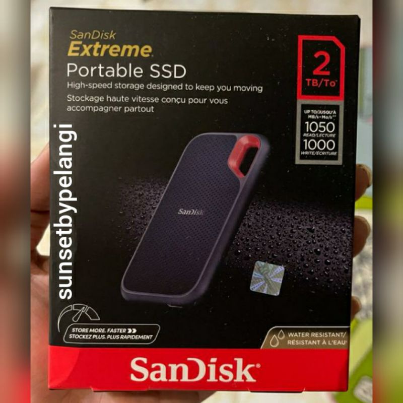 SANDISK SSD EXTREME PORTABLE 2TB EXTERNAL