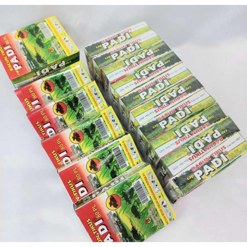 RACUN TIKUS AMPUH ISI 10 BOX RACUN TIKUS CAP PADI PERPACK GROSIT