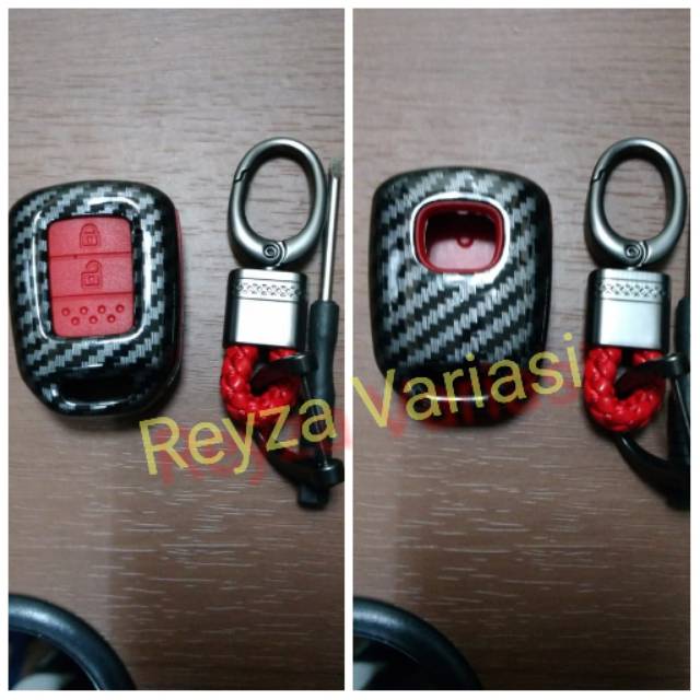 Cover Kunci Remote Mobil Honda Brv Carbon