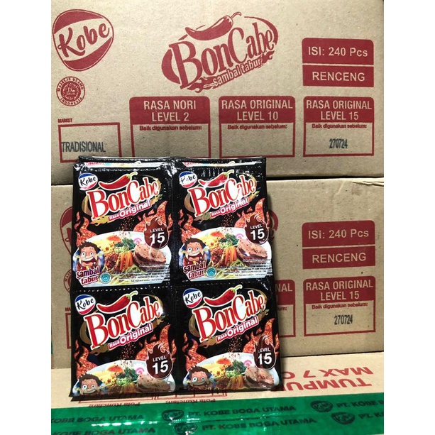 

Bon Cabe 5,5gr Berbagai level/ lembar isi 24