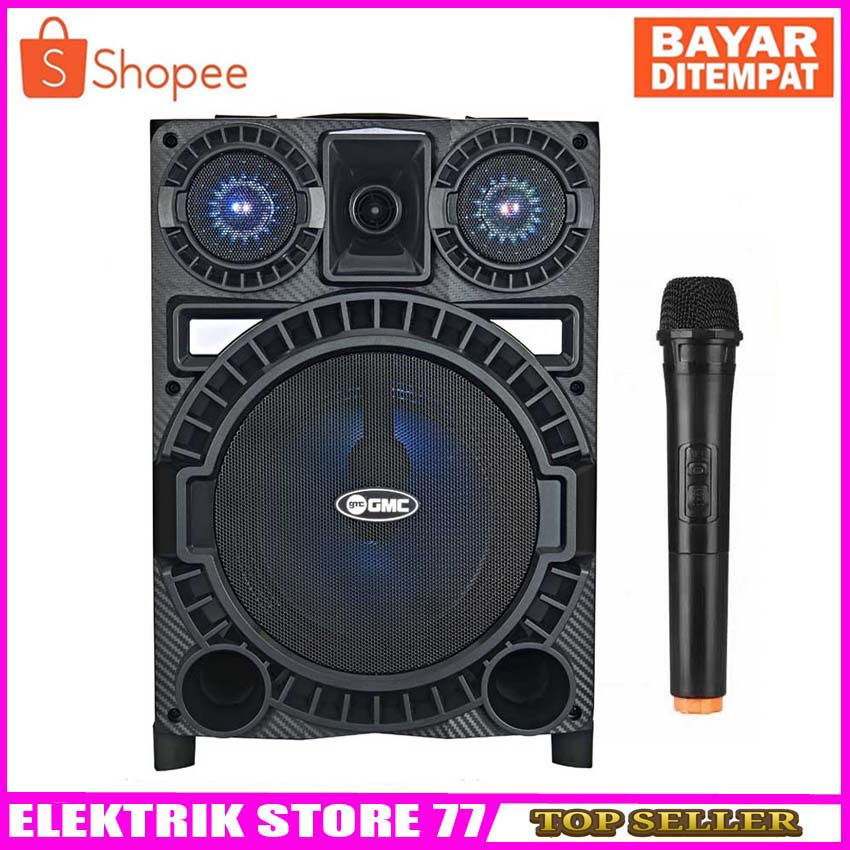 SPEAKER PORTABLE MEETING BLUETOOTH GMC 897S + BONUS MIC WIRELESS