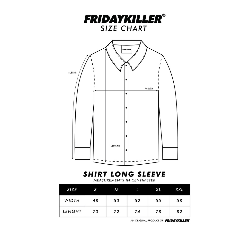 KEMEJA LENGAN PANJANG FRIDAY KILLER | TRUSS MAROON LONGSLEEVE