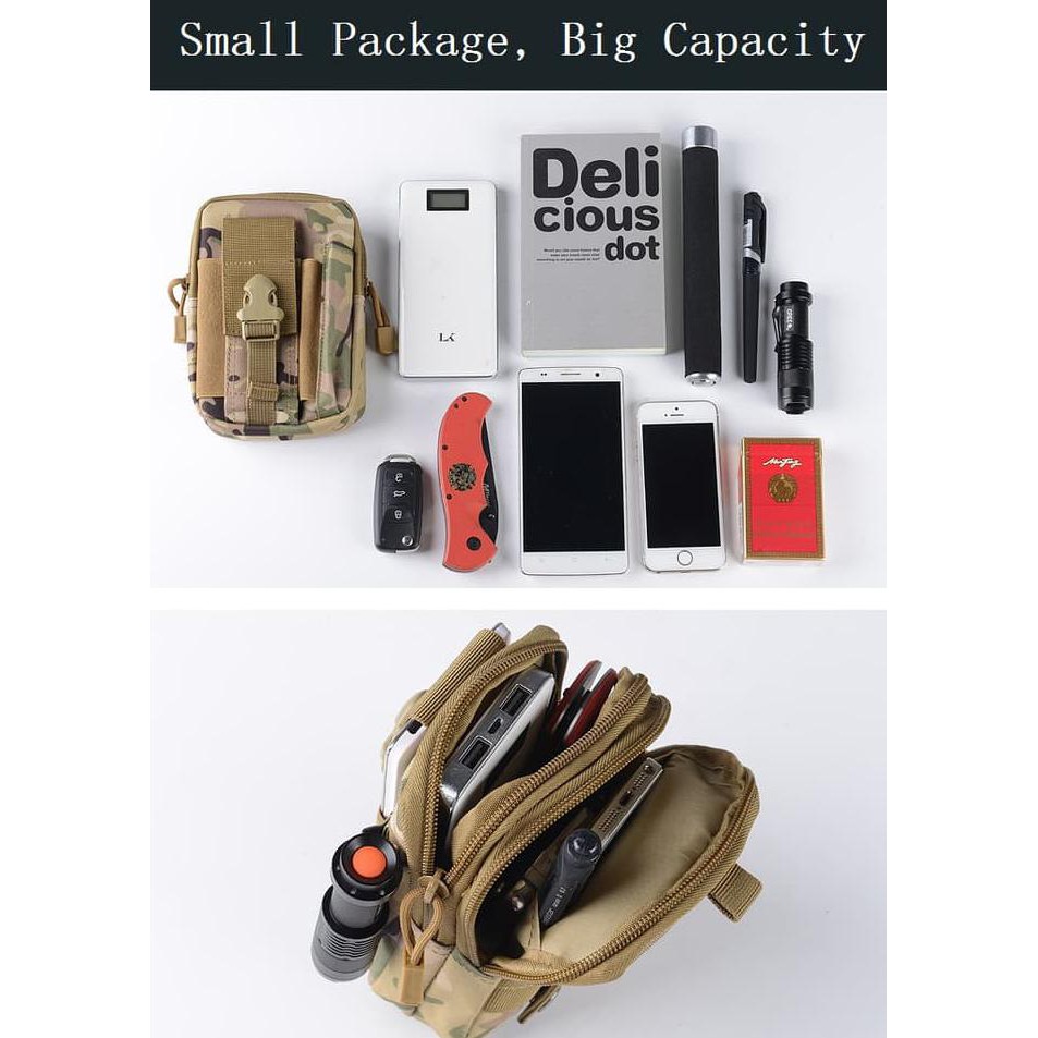 Diskon Dompet Tas Pinggang Polisi Militer Army Bag Tempat Hp Handphone Gadget Terbaru