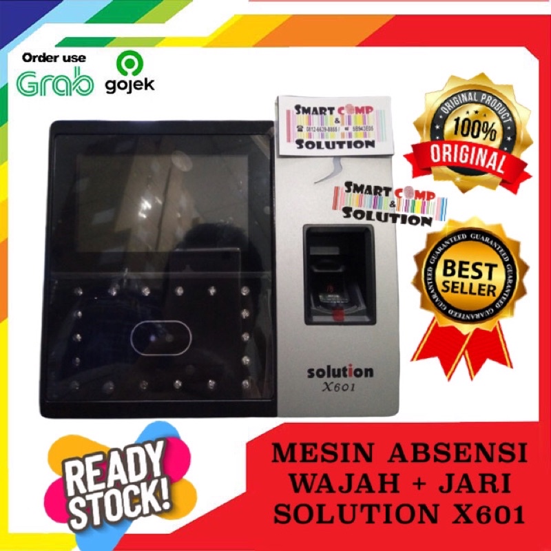 FINGERPRINT (ABSENSI SIDIK JARI &amp; WAJAH) SOLUTION X601 TOUCH SCREEN