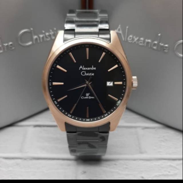 ALEXANDRE CHRISTIE PRIA AC 8617 MD ORIGINAL ( BLACK ROSEGOLD )