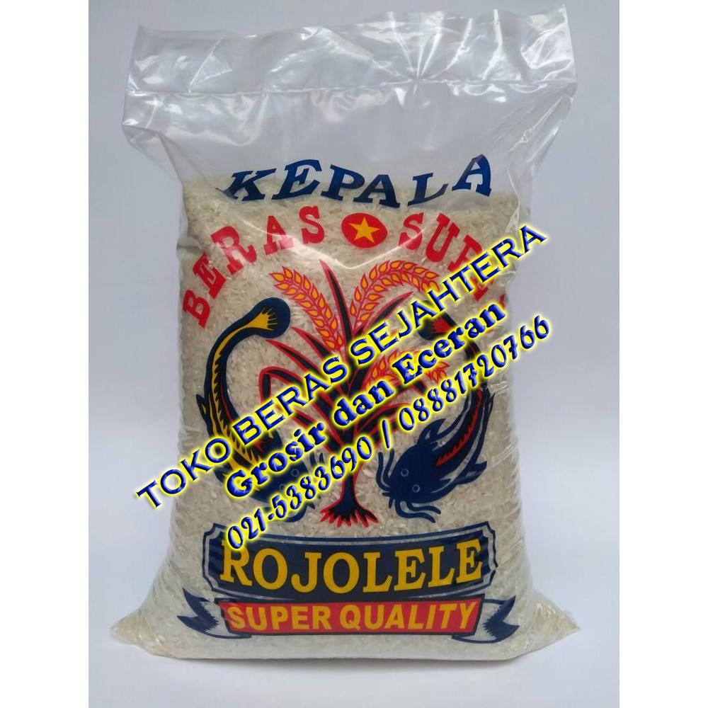 Beras Premium Kepala Rojolele Asli 5 Kg Indonesia