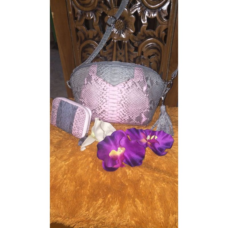 TAS & DOMPET KULIT ULAR ASLI (ORIGINAL)