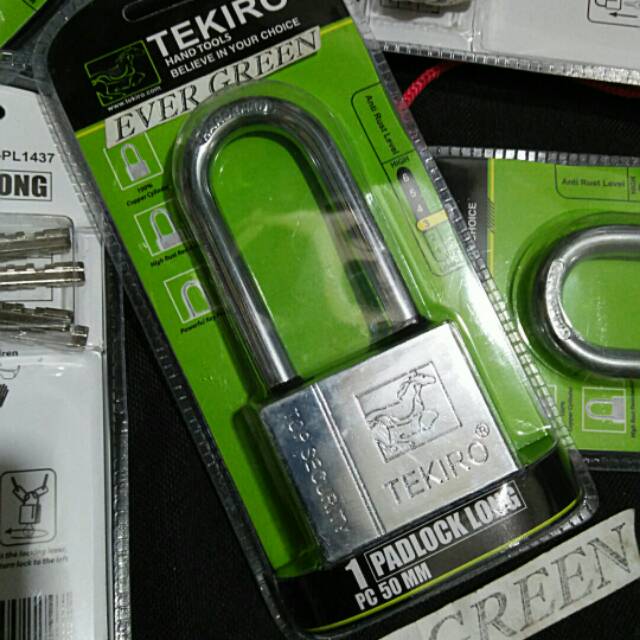 KUNCI GEMBOK 50 mm PANJANG TEKIRO . sedia Gembok Kunci Cakram Treker Stang Mata Kunci Sok T Ring cvt