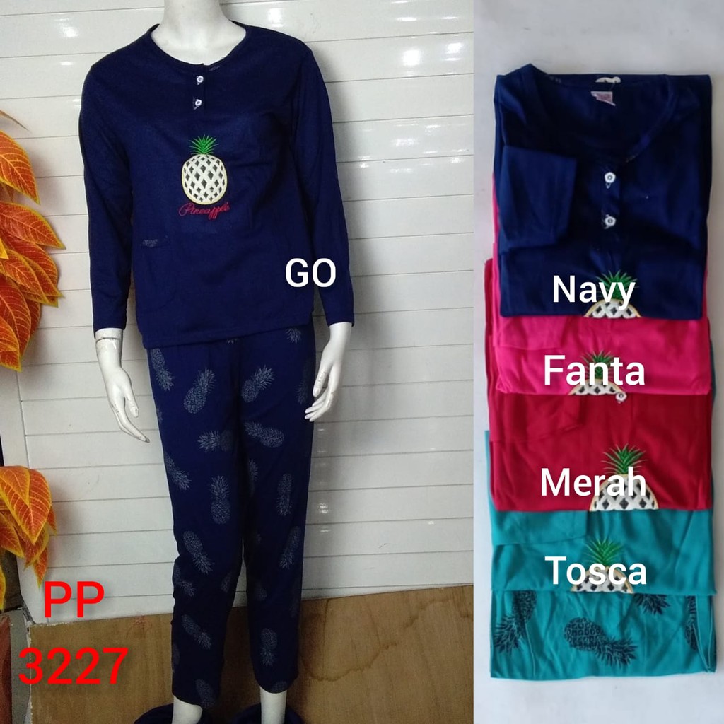 gof BABYDOLL  BoBo &amp; Thedda PP Dewasa Standart Setelan Baju Tidur Busui Celana Panjang Lengan Panjang Piyama