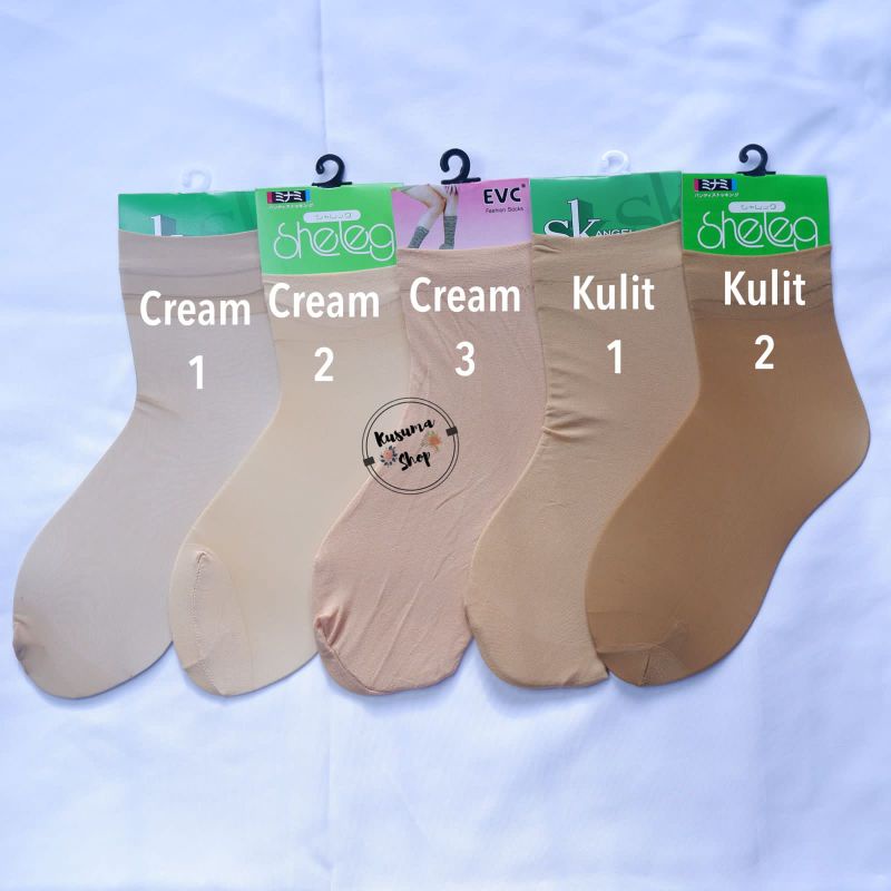 kaos kaki stoking pendek sampai atas mata kaki harga 1 pasang