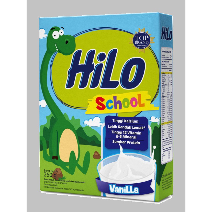 

SUSU HILO SCHOOL RASA VANILLA 250 GR