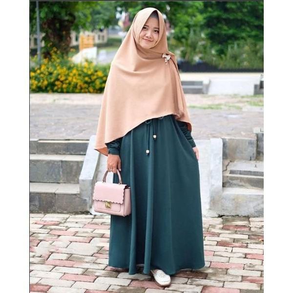 Gamis Remaja Baju Wanita Muslimah Fashion Style Hijab Syari Desain Elegant Terlaris Shopee Indonesia