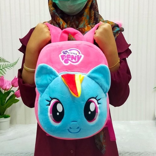 Tas Ransel Little Pony 2 Rest L/Backpack Anak TK SD/Ransel Karakter Kuda Poni Hadiah Kado Ultah