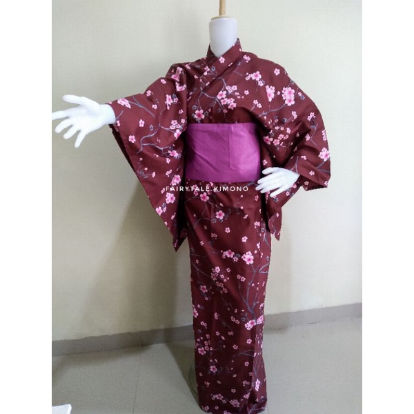kimono Jepang Yukata Perempuan dewasa/anak
