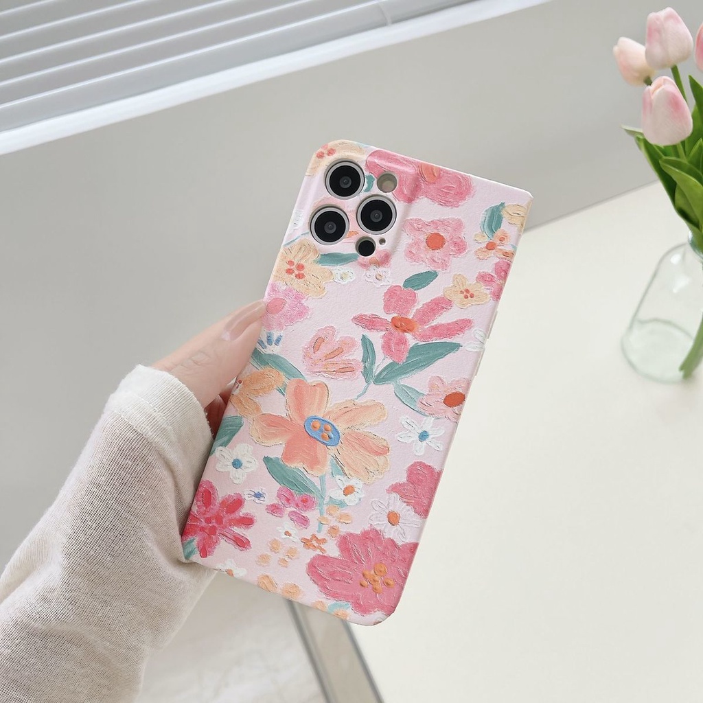 Flower Pattern Casing IPhone SE X XS  12 12promax 7 8Plus  XR XSMAX Cute 11 11pro 11promax Soft Silicone Phone Case Yhh8