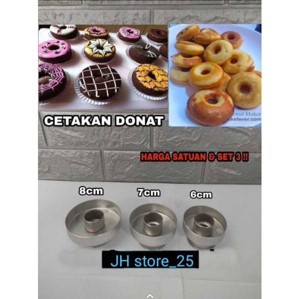 Cetakan Donat dan Loler penggilas adonan isi 3pics