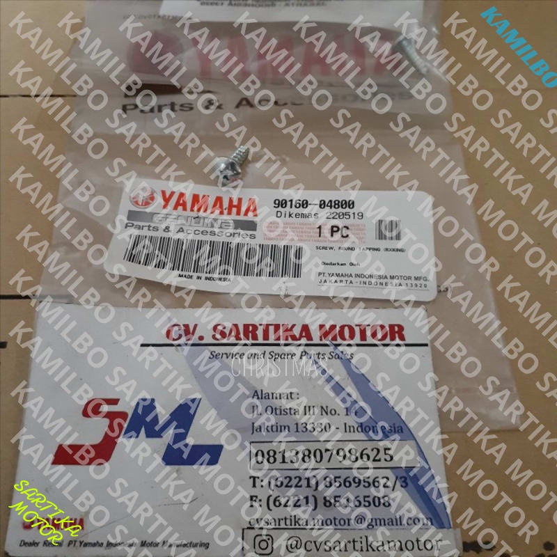 (100% Ori ) Baut Round Tapping RX-King 90160-04800 Keren Bos